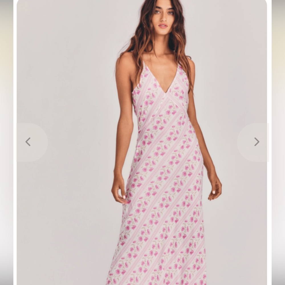 LOVESHACKFANCY
ILIANA MAXI SLIP DRESS - MORNING BLISS medium (hemmed)